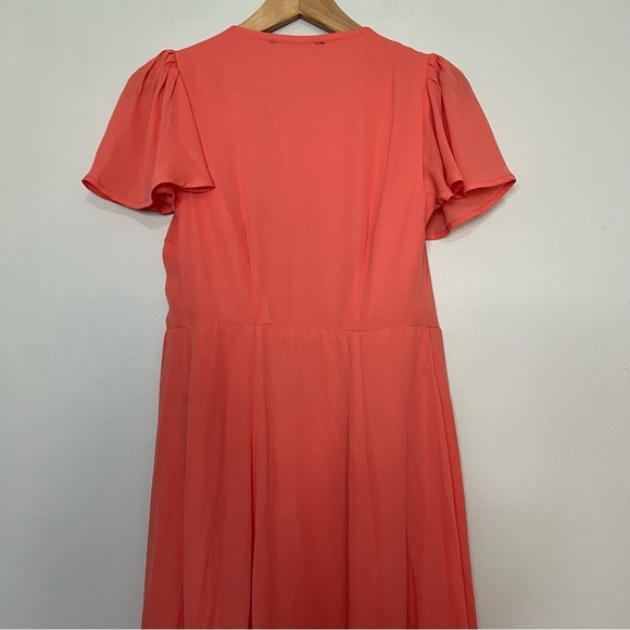 Abercrombie & Fitch Wrap Angel Sleeve Midi Dress size xsmall - Picture 7 of 11